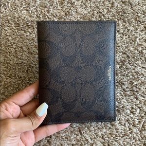 Coach Signature Passport Holder